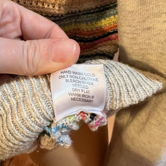 Roxy knit multicolored sweater size large - Picture 5 of 6